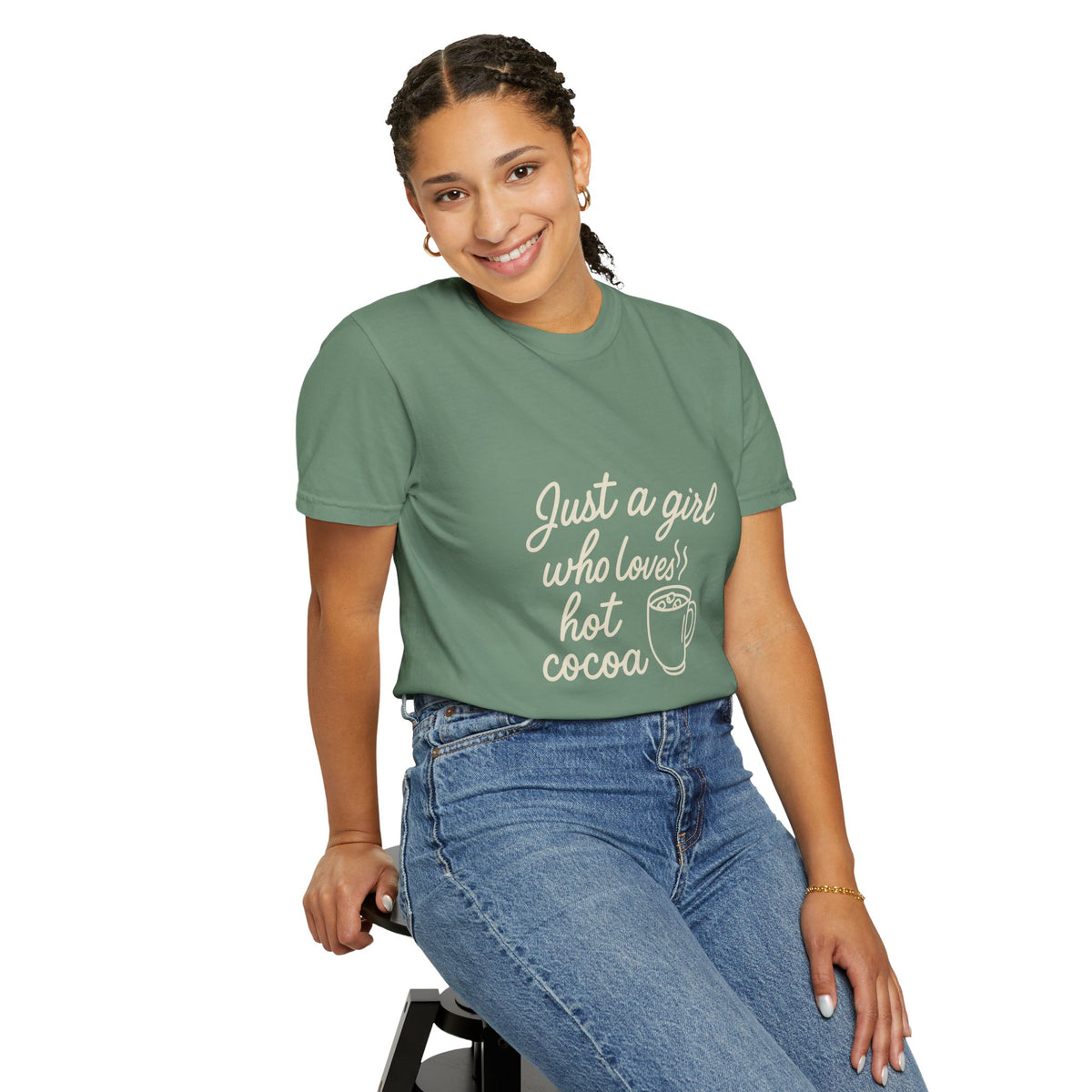 Hot Cocoa Lover T-Shirt — "Just a Girl Loves Hot Cocoa" Graphic Tee - Trending Now - October 2026