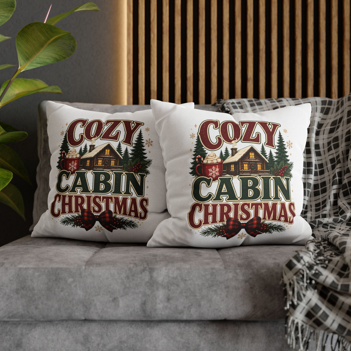 Christmas Cozy Cabin Christmas PillowcasePillowcase