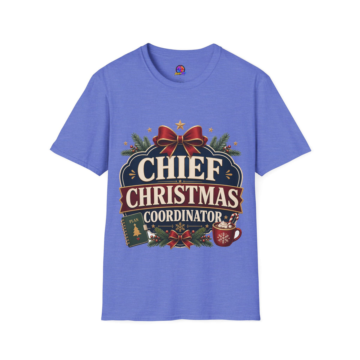 Christmas T-Shirt — "Chief Christmas Coordinator" Holiday Graphic Tee