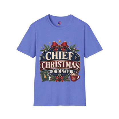 Christmas T-Shirt — "Chief Christmas Coordinator" Holiday Graphic Tee