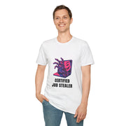 Certified Job Stealer T-Shirt — Retro Cyber Hand Graphic Tee - Trending Now - August 2026