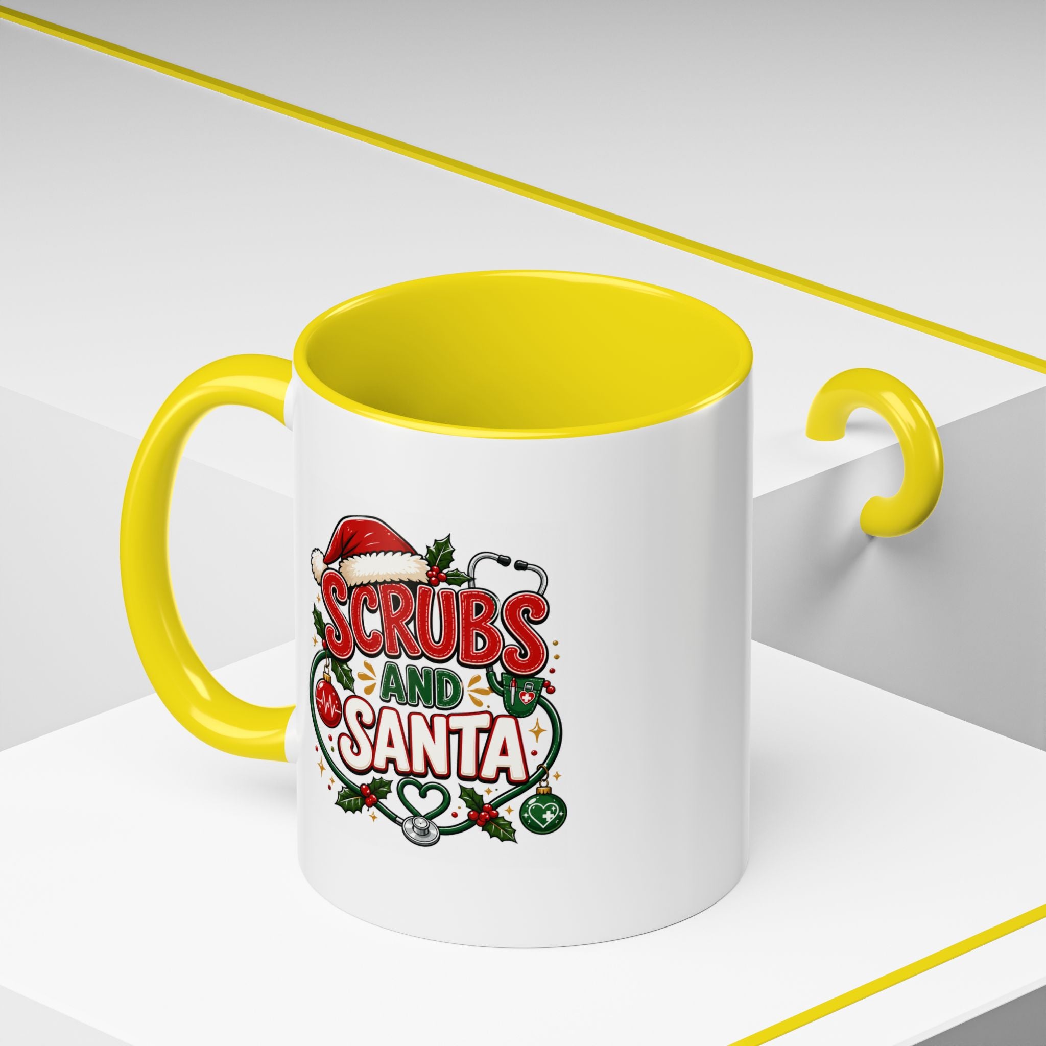 Scrubs and Santa Christmas Coffee Mug