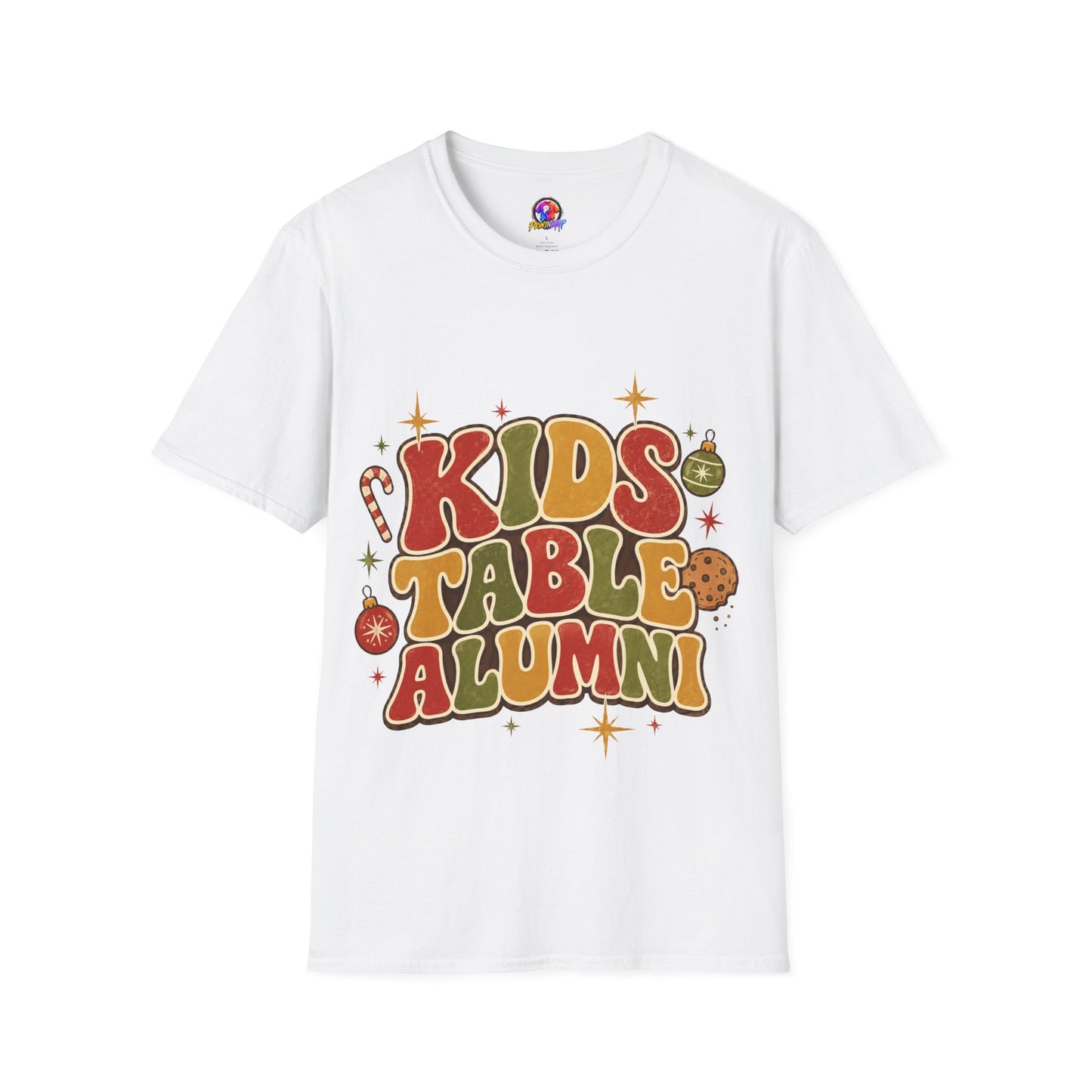 Kids Table Alumni T-Shirt — Retro Holiday Family Dinner Tee