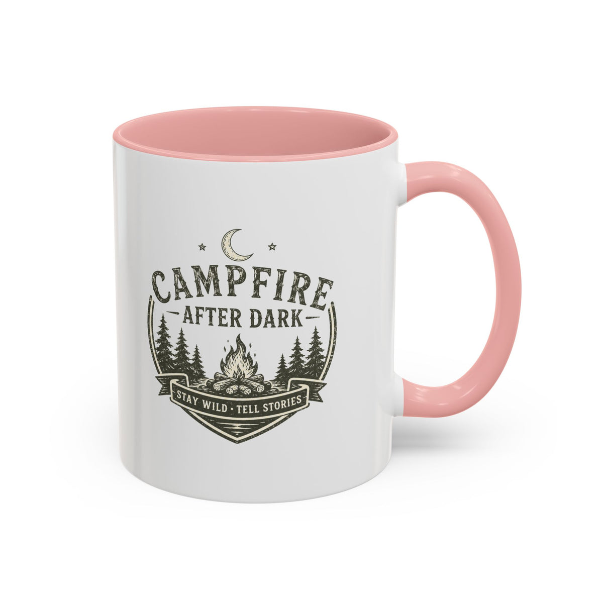 Milo Bailey Dog Dad Mom Campfire Coffee Mug – “Campfire After Dark” Rustic Camping  Accent Mug