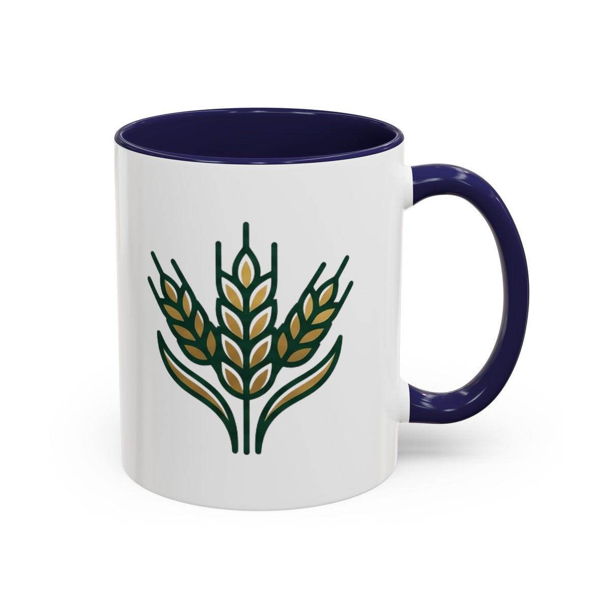 Virgo Zodiac Wheat Ear Accent Coffee Mug – Rustic Farmhouse Tea Cup
