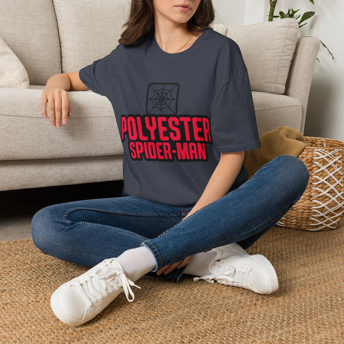 Spider-Man Polyester Graphic Tee — Bold Retro Logo Spiderweb T-Shirt - Trending Now - August 2026
