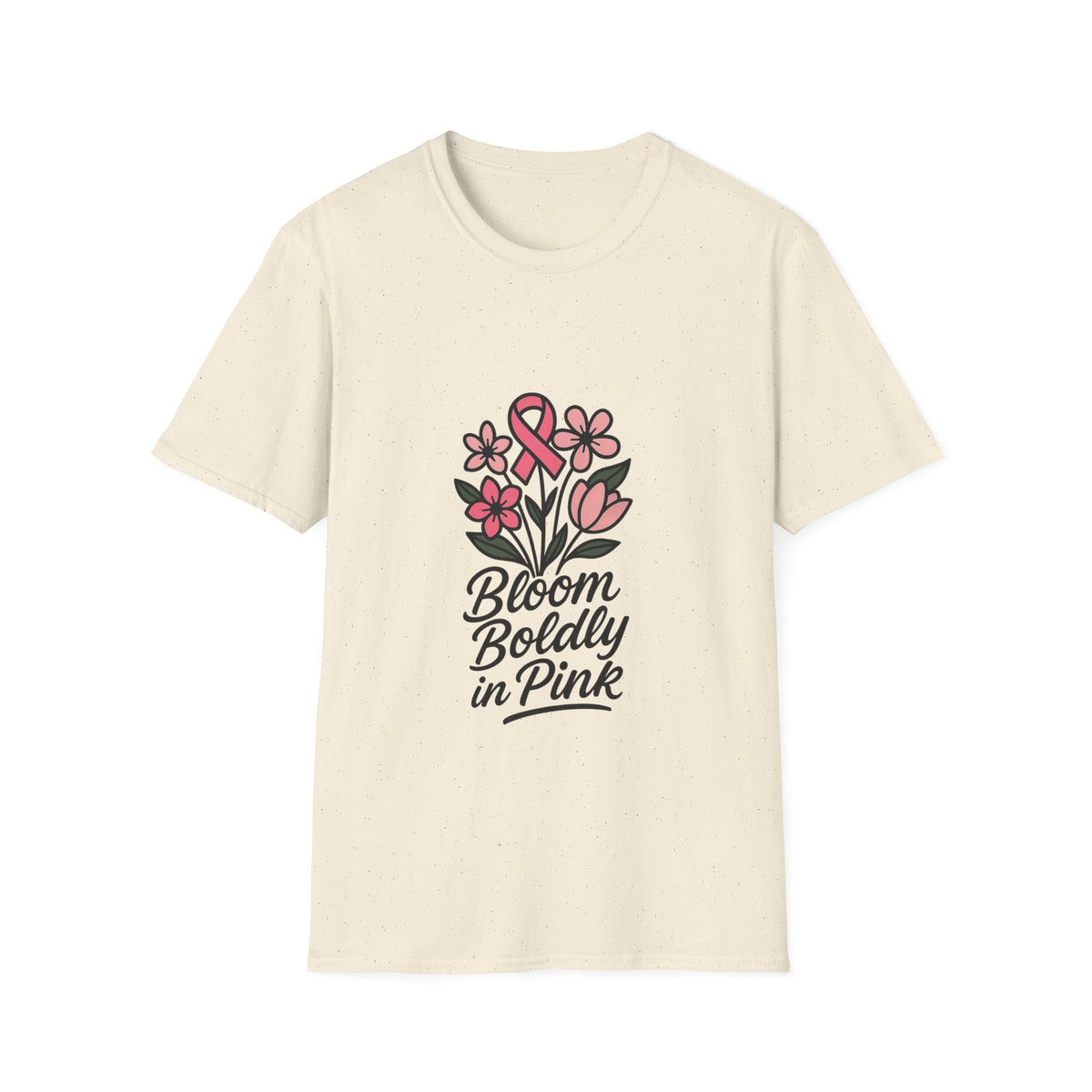 Breast Cancer Awareness T-Shirt — "Bloom Boldly in Pink" Floral Ribbon Tee - Trending Now - October 2026