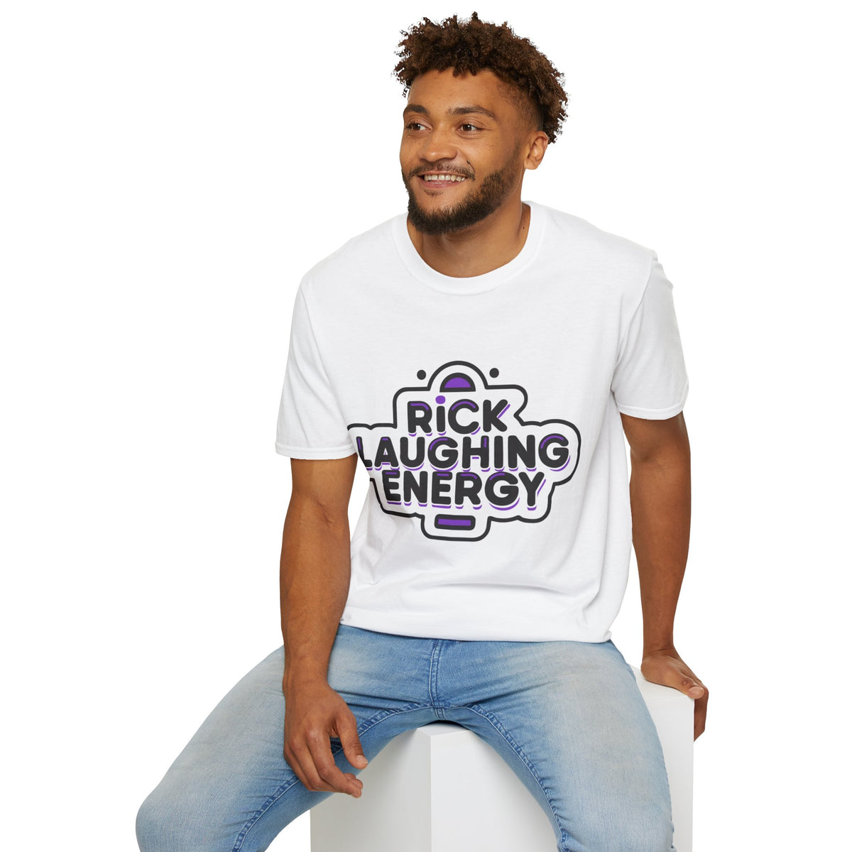 T-Shirt — "Rick Laughing Energy" Retro Graphic Tee - Trending Now - August 2026