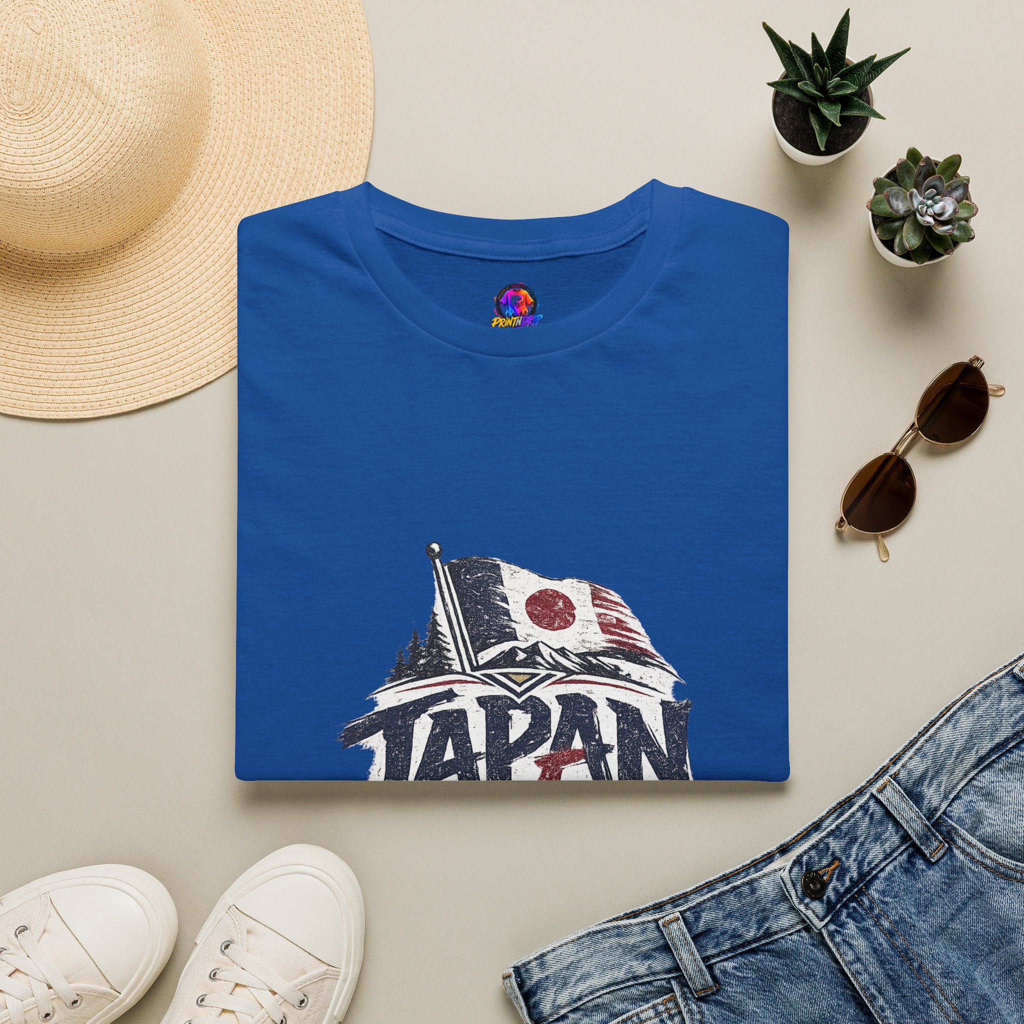 Japan Soccer T-Shirt – Vintage Flag & Crest Football Tee