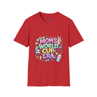 Girls Kids Mom's World Cup Era T‑Shirt — Playful Soccer Mom Tee