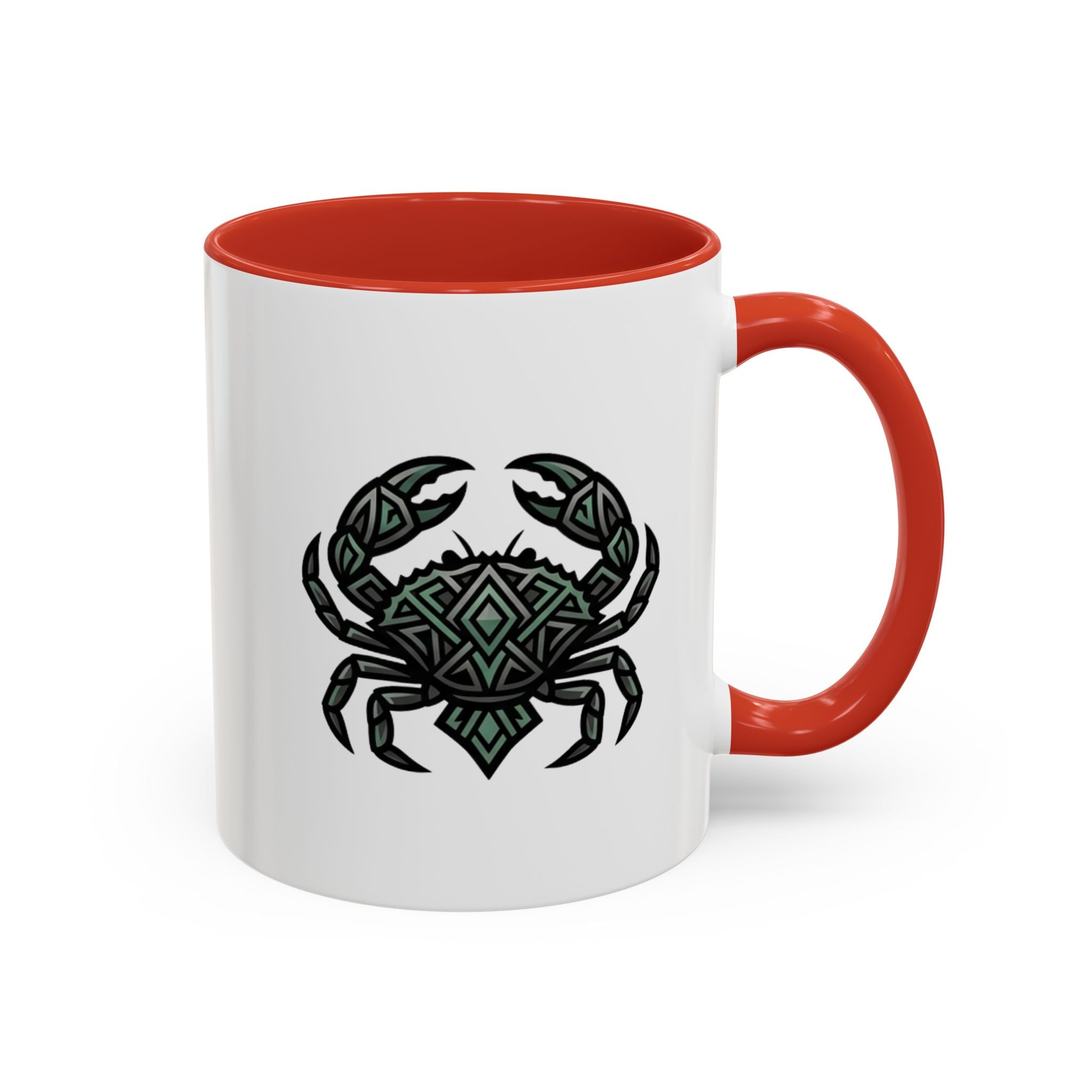Cancer Zodiac Coffee Mug — Geometric Crab Accent Mug