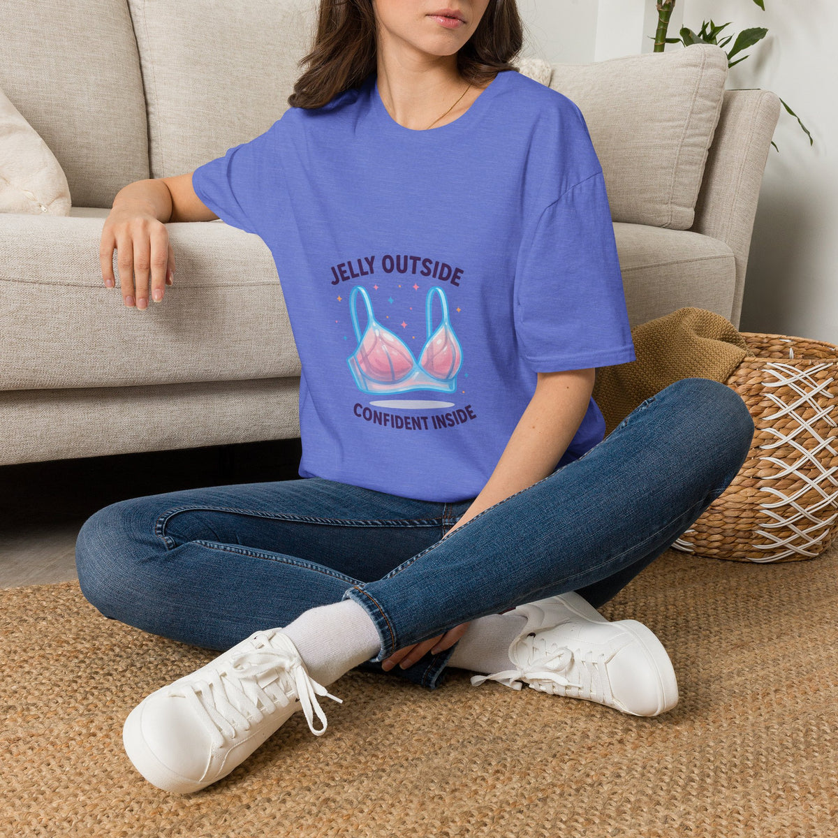 T-Shirt — "Jelly Outside, Confident Inside" Bikini Illustration- Trending Now - October 2026