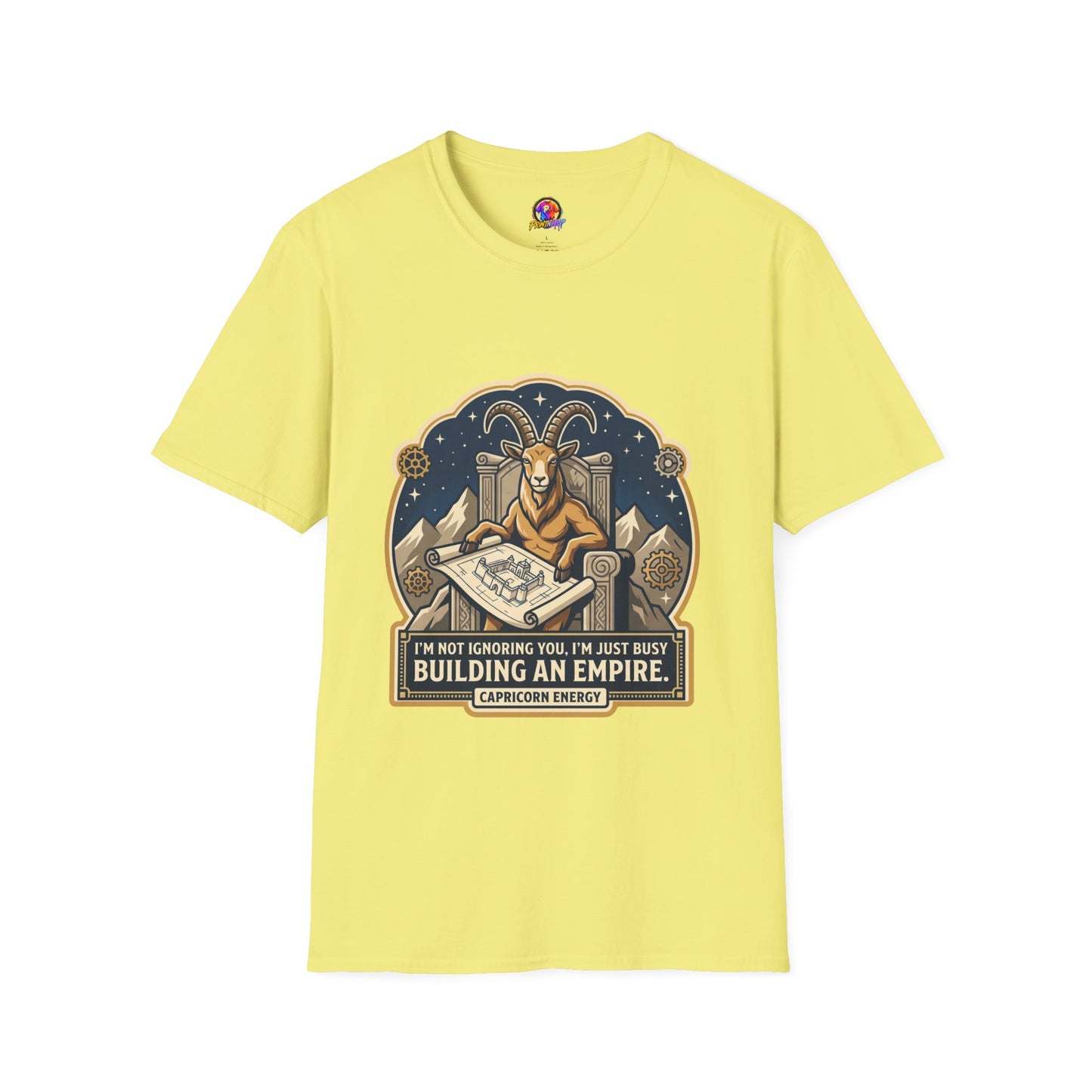Capricorn Zodiac T-Shirt — "Building an Empire" Goat Horoscope Tee