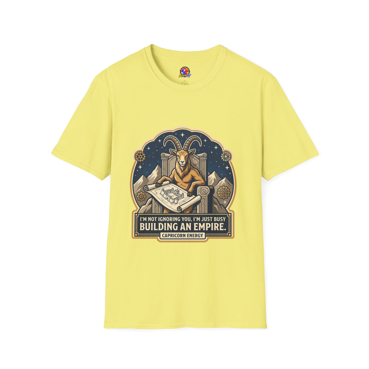 Capricorn Zodiac T-Shirt — "Building an Empire" Goat Horoscope Tee