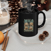 Milo Bailey Dog Dad Mom Black Mug