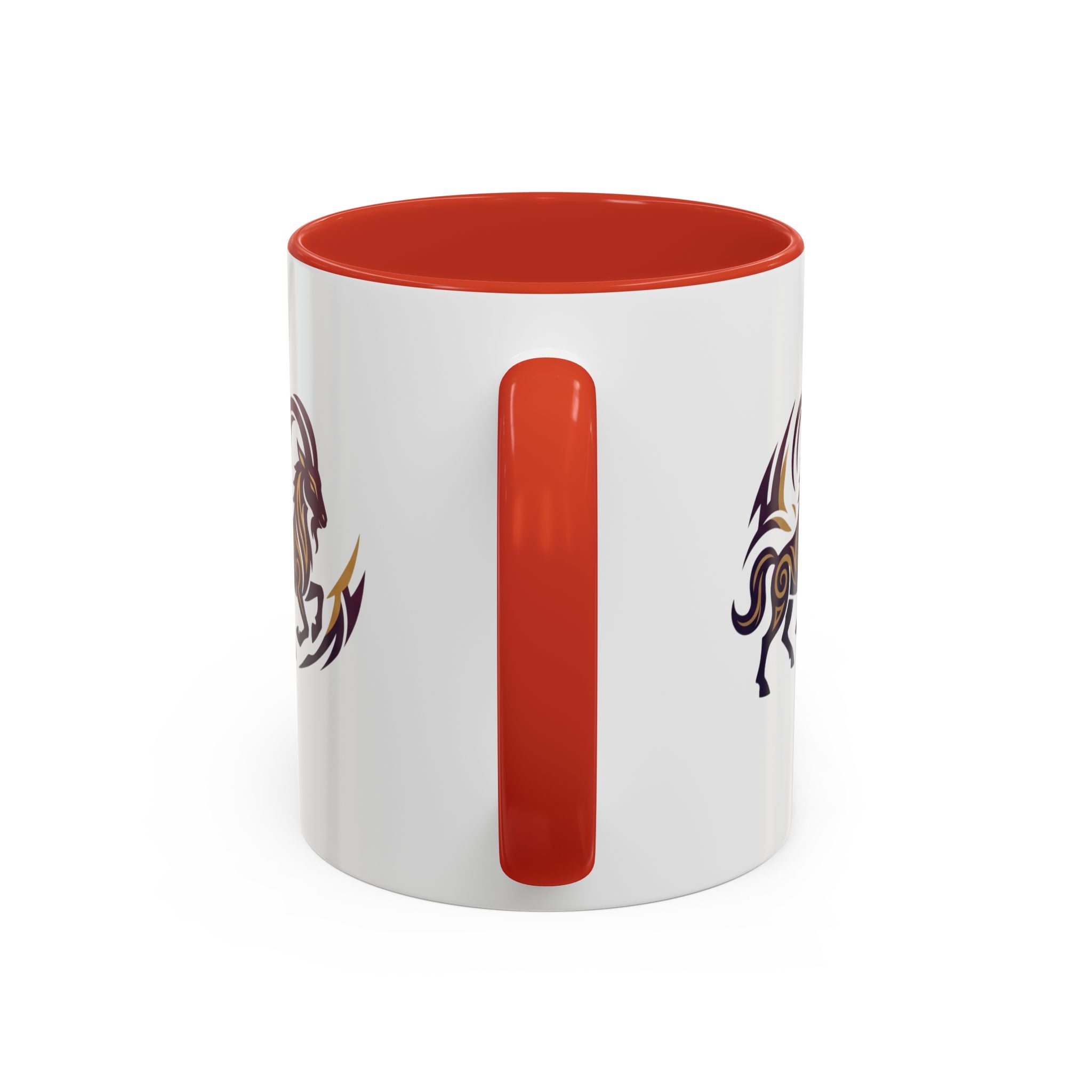 Capricorn Tribal Goat Accent Coffee Mug — Zodiac Horoscope Gift