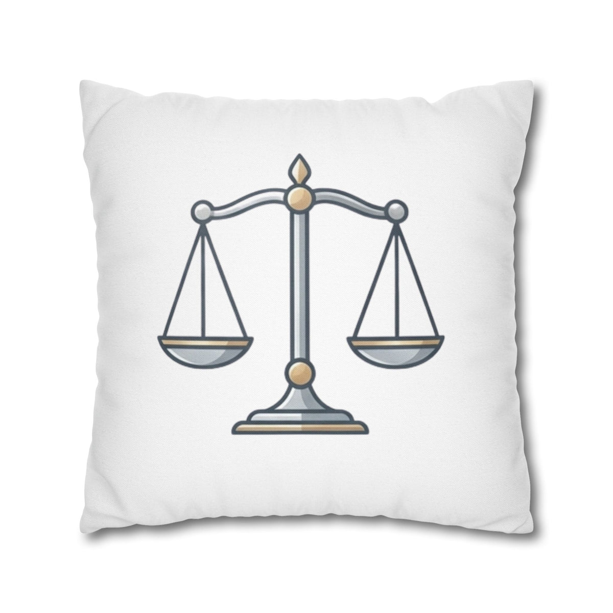 Libra Scales Decorative Pillowcase — Zodiac Balance Throw Pillow Cover