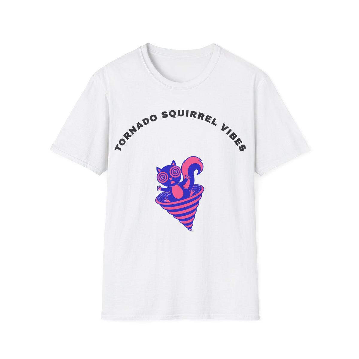 T-Shirt — Tornado Squirrel Vibes Cute Cat Cone Graphic Tee - Trending Now - September 2026