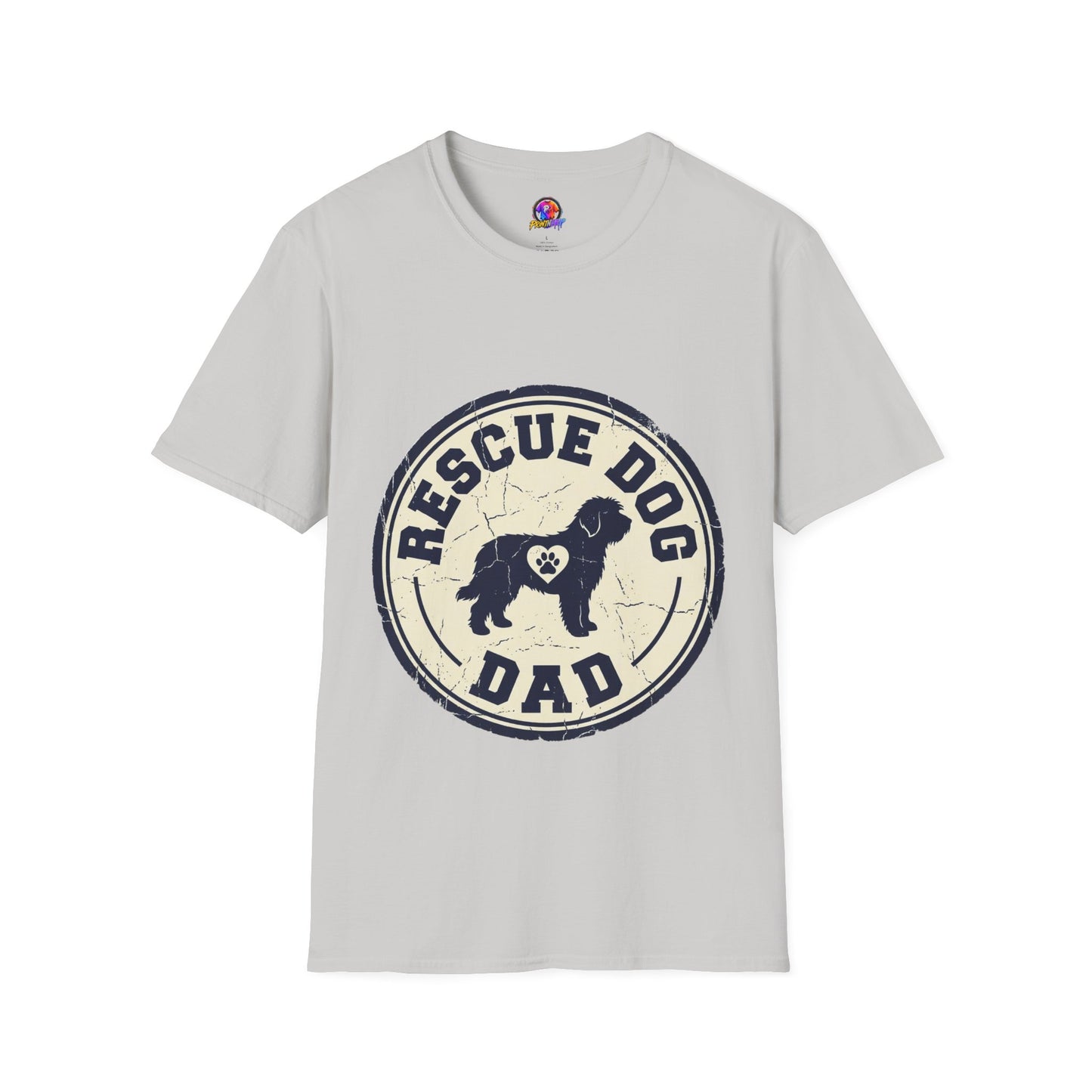 Rescue Dog Dad T-Shirt – Vintage Shelter Pup Support Tee
