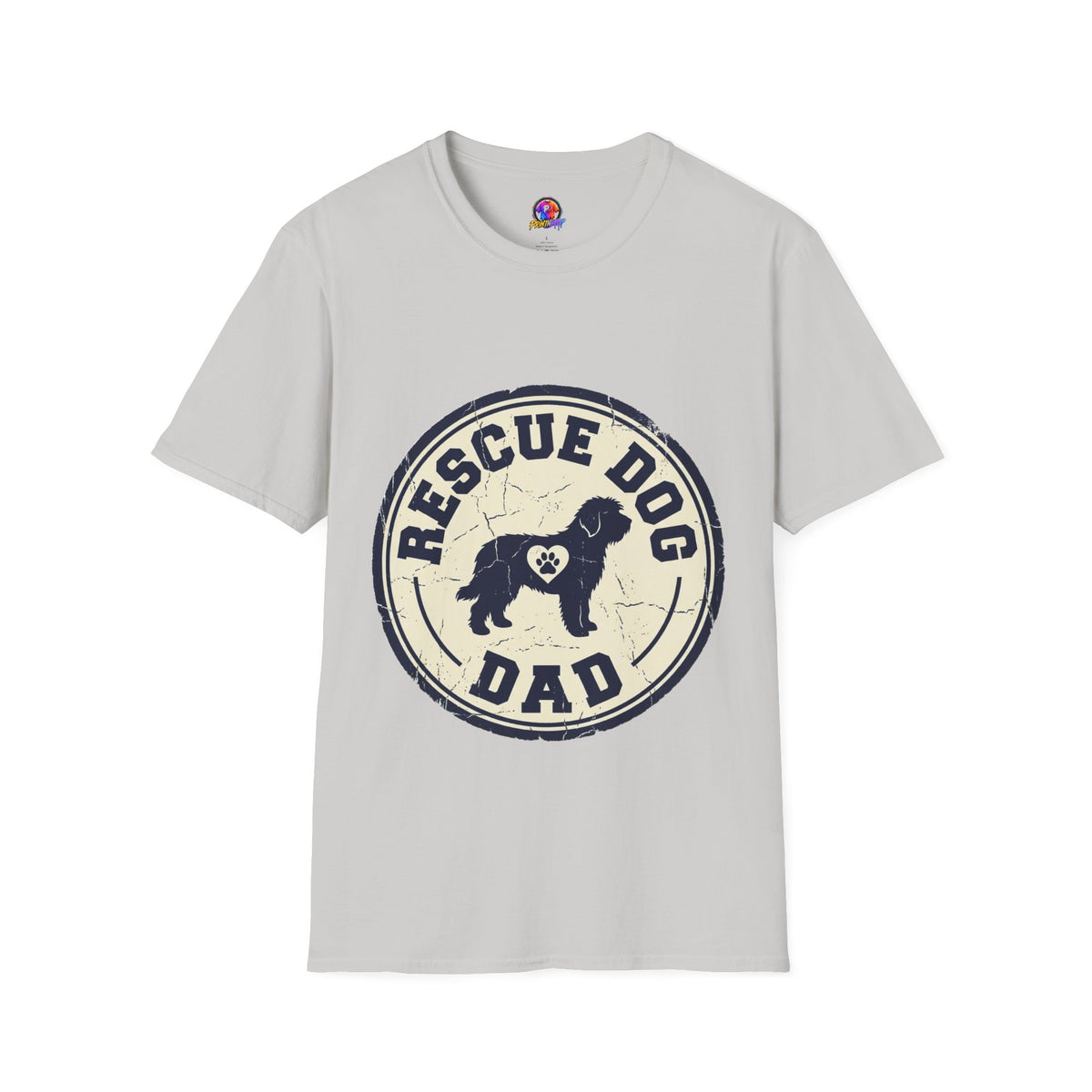 Rescue Dog Dad T-Shirt – Vintage Shelter Pup Support Tee