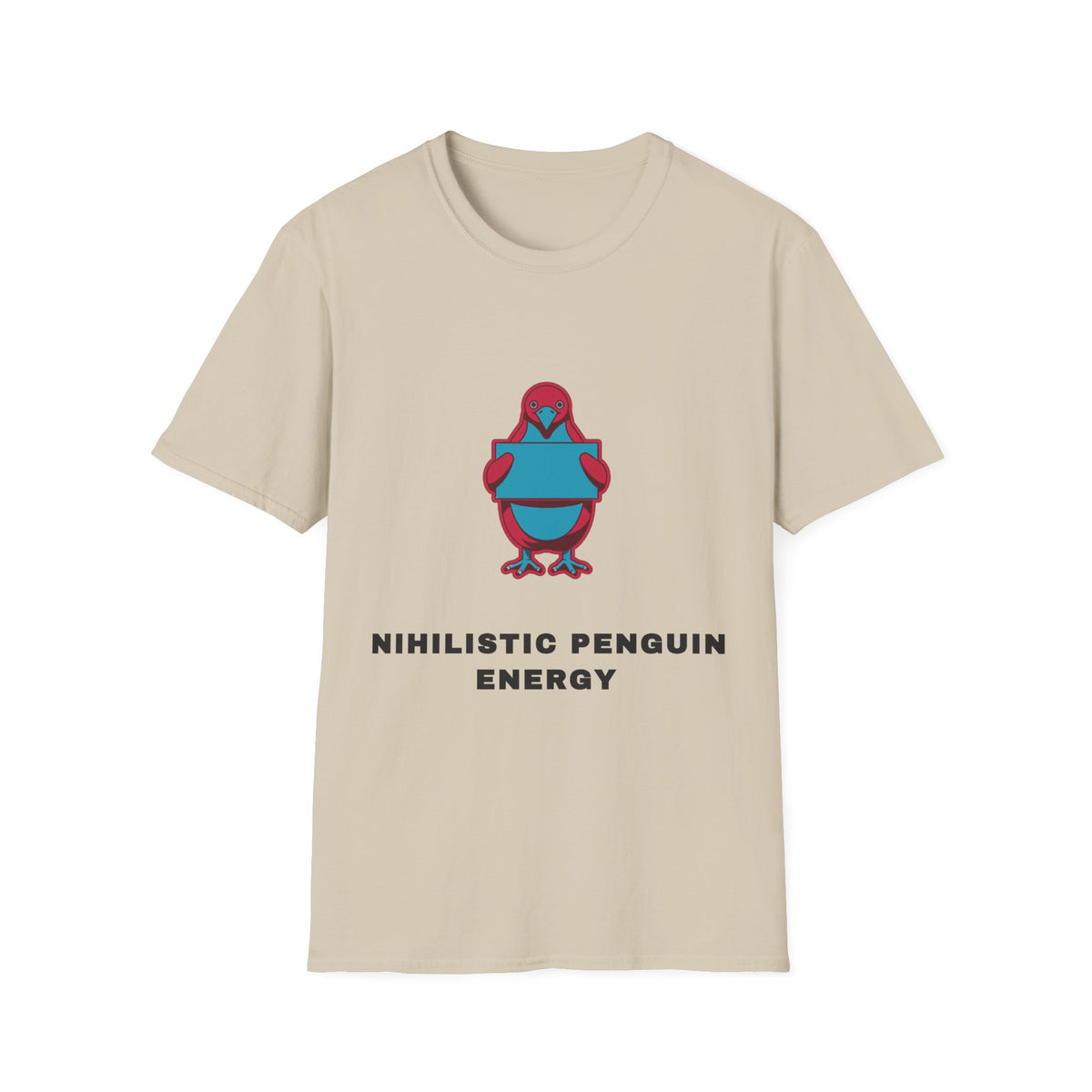 Minimalist Athletic Penguin T-Shirt — "Minimalistic Penguin Energy" Design - Trending Now - September 2026