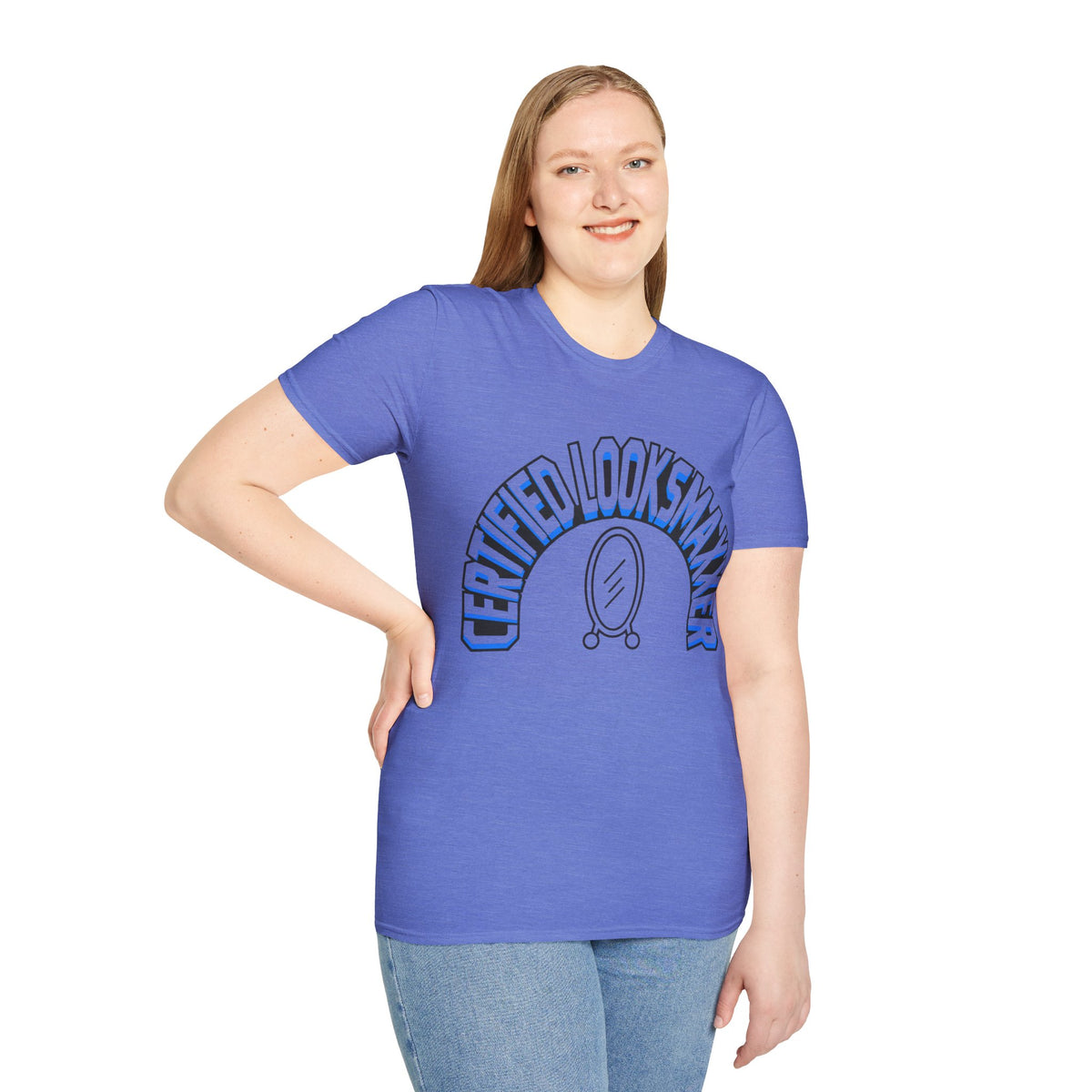 T-Shirt — "Certified Looksmaker" Graphic Tee with Hand Mirror Design - Trending Now - August 2026