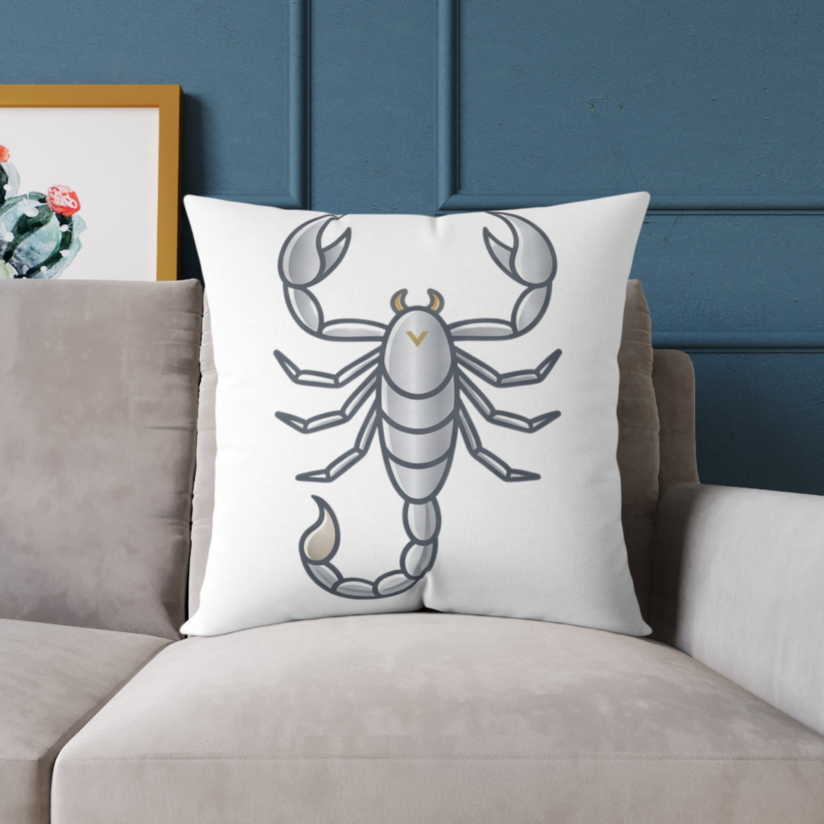 Zodiac Scorpio Astrological Square Poly Canvas Pillow