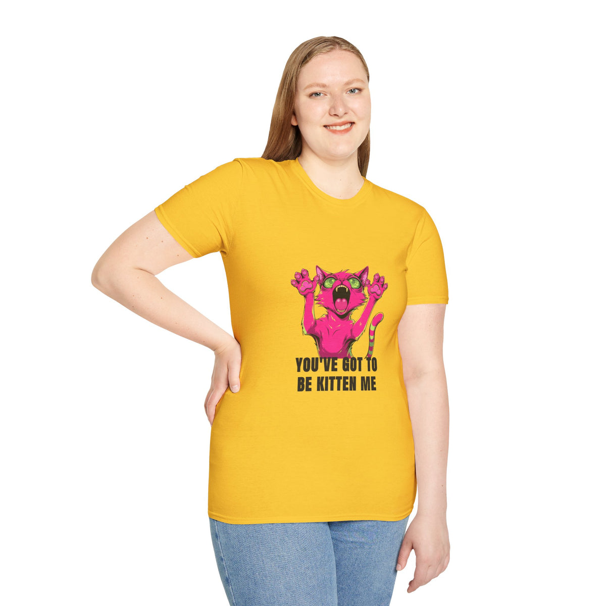 Funny Pink Screaming Cat T-Shirt — "You've Got to Be Kitten Me" Graphic Tee - Trending Now - August 2026