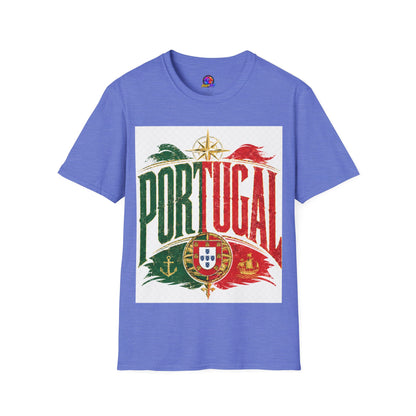 Portugal Vintage Compass T-Shirt — Retro Portuguese Flag Travel Tee