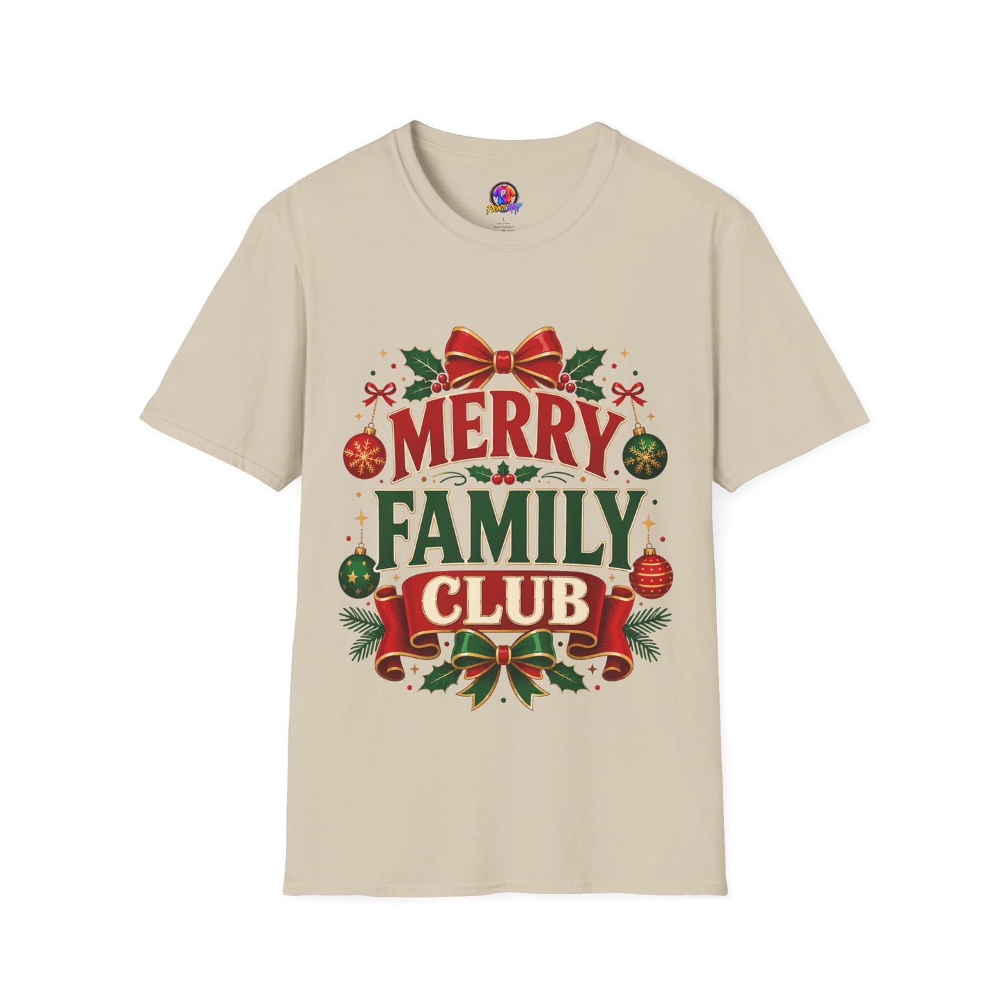 Merry Family Club Christmas T-Shirt