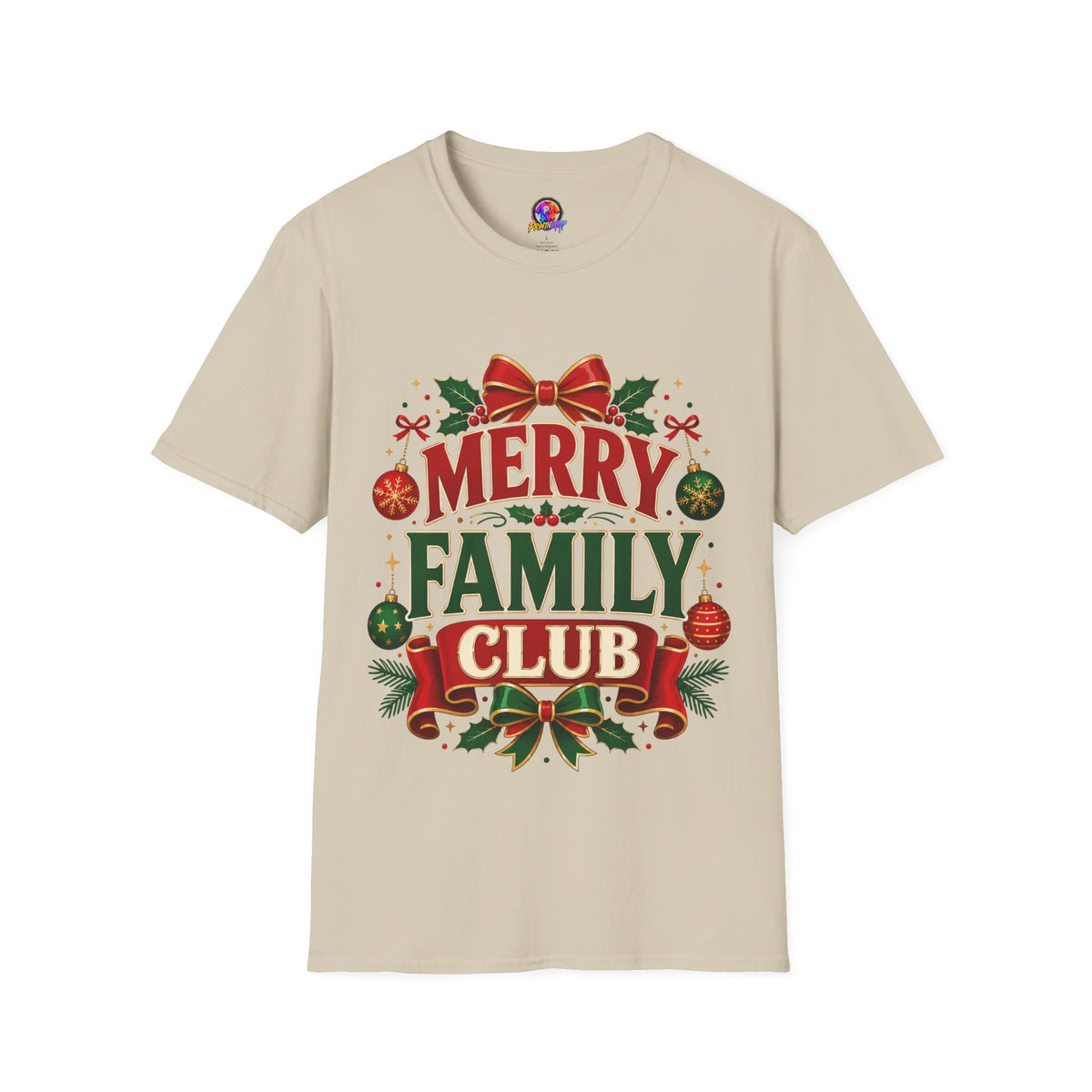 Merry Family Club Christmas T-Shirt