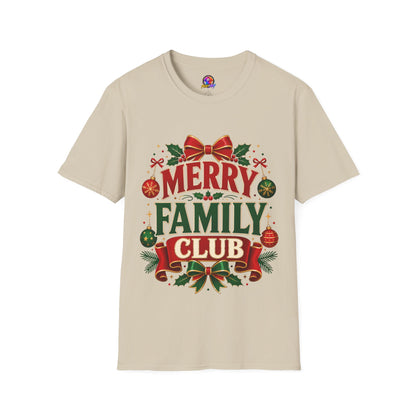 Merry Family Club Christmas T-Shirt