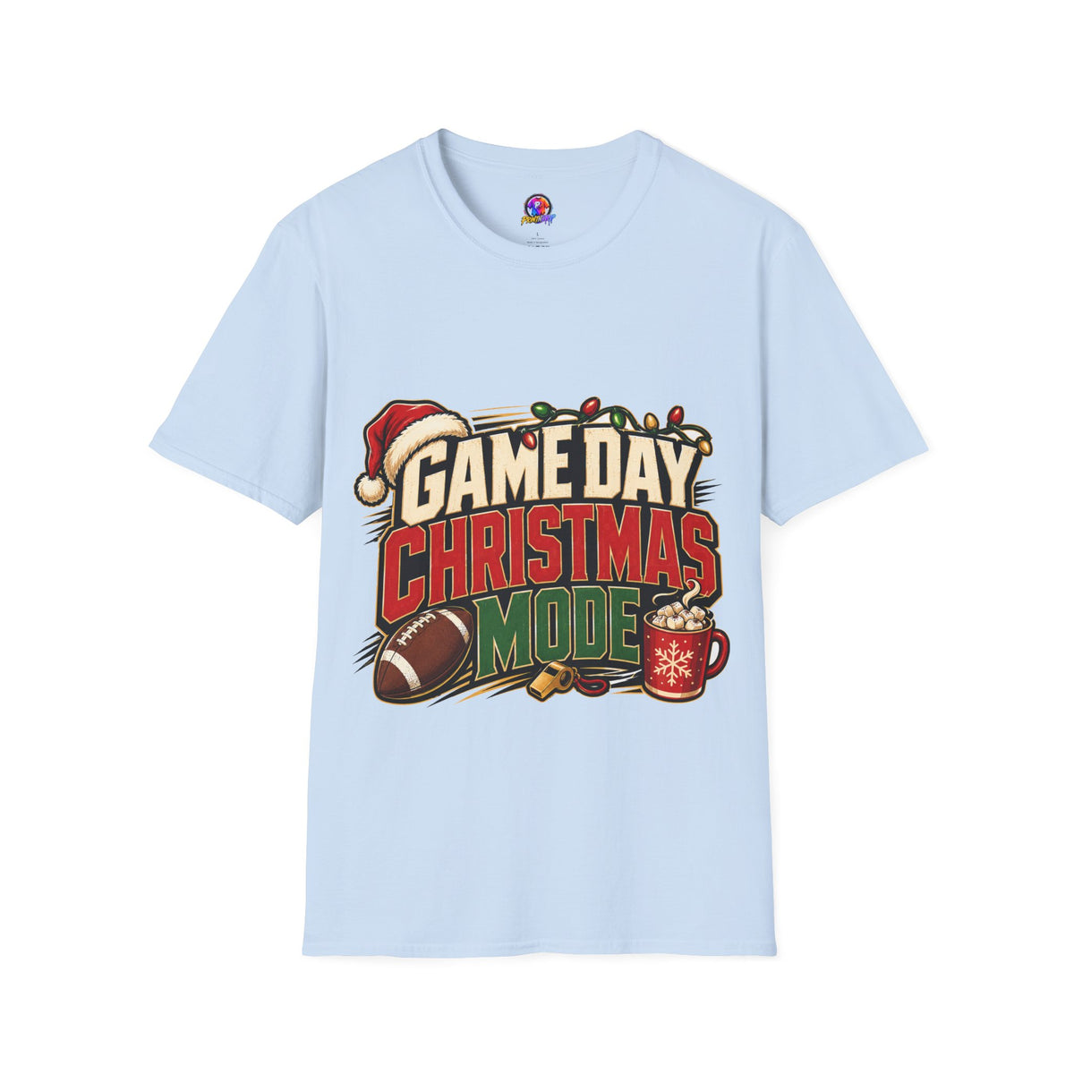 Game Day Christmas T-Shirt — Football Holiday Mode Tee