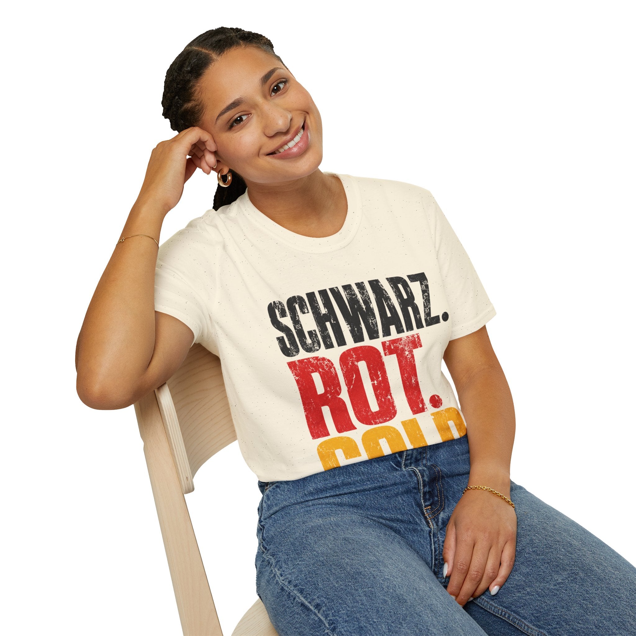 Germany Schwarz Rot Gold T-Shirt — German Flag Pride Graphic Tee