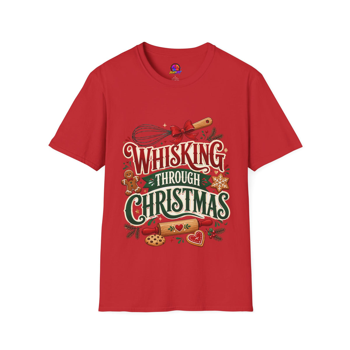 Christmas Baking T‑Shirt — "Whisking Through Christmas" Holiday Tee