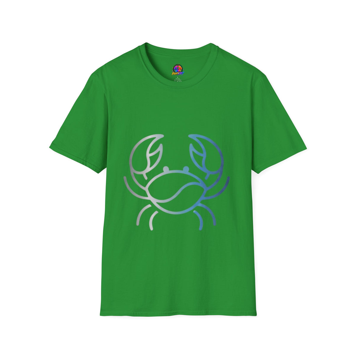 Cancer Zodiac Crab Graphic T-Shirt — Minimal Coastal Zodiac Summer Tee