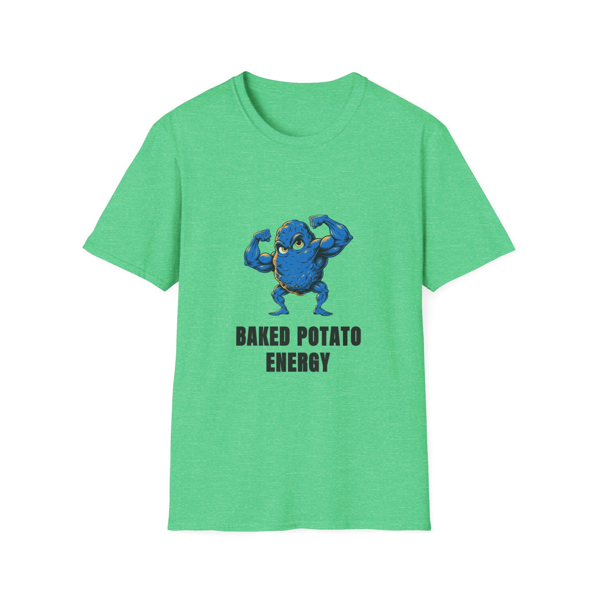 Baked Potato Energy T-Shirt — Funny Muscular Potato Graphic Tee - Trending Now - August 2026