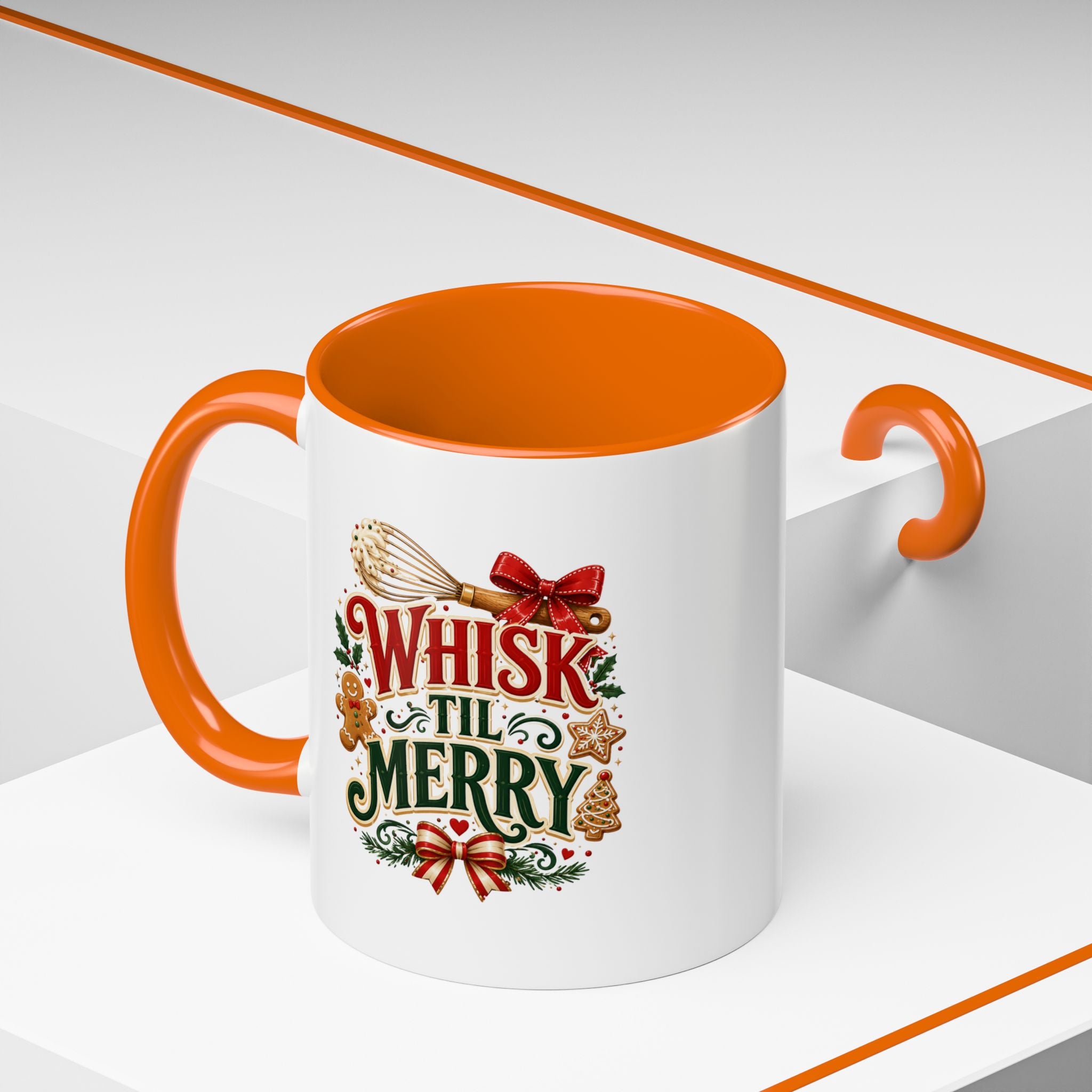 Whisk 'Til Merry Coffee Mug — Holiday Baking Kitchen Mug