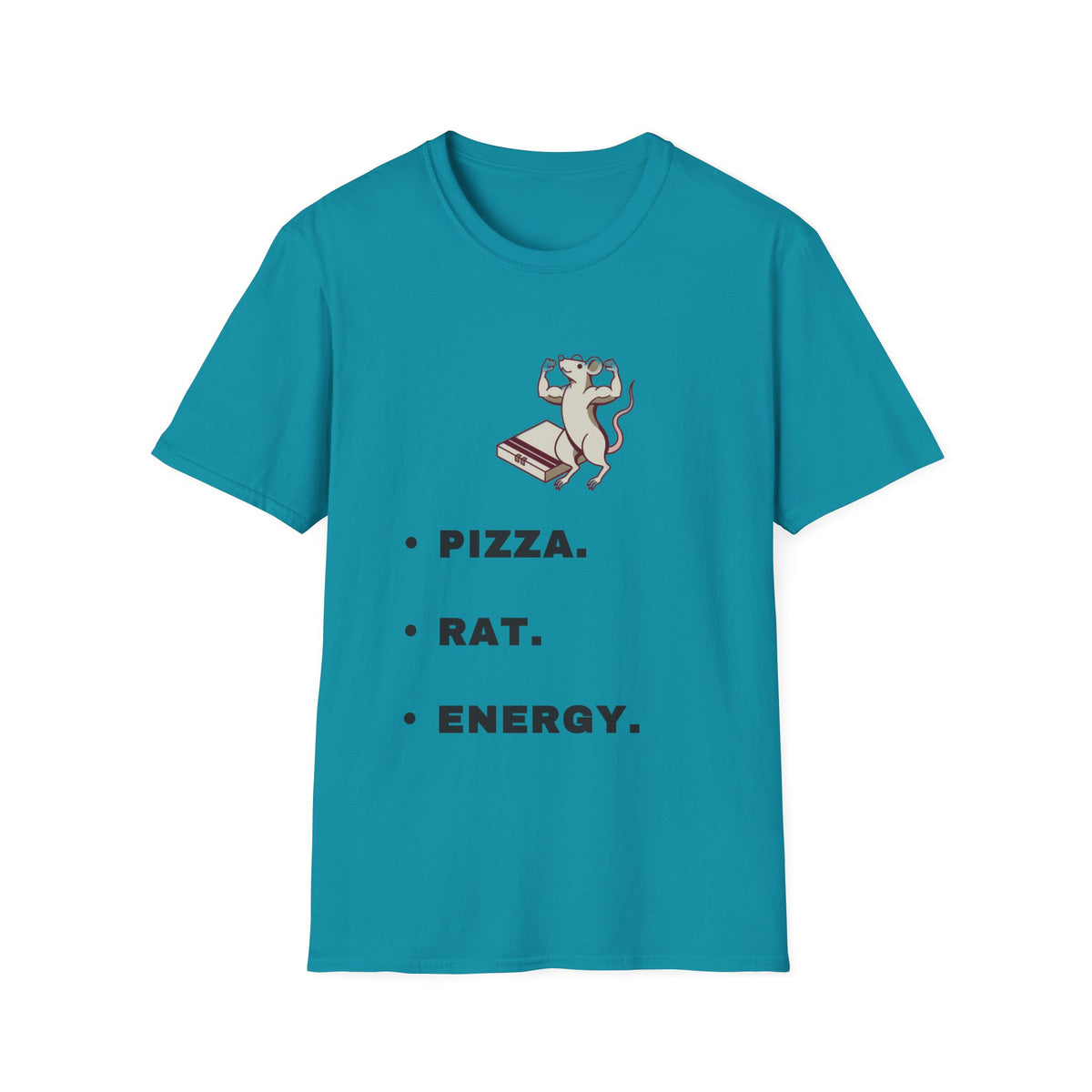 Pizza. Rat. Energy. T-Shirt — Cute Dancing Rat Pizza Graphic Tee - Trending Now - September 2026