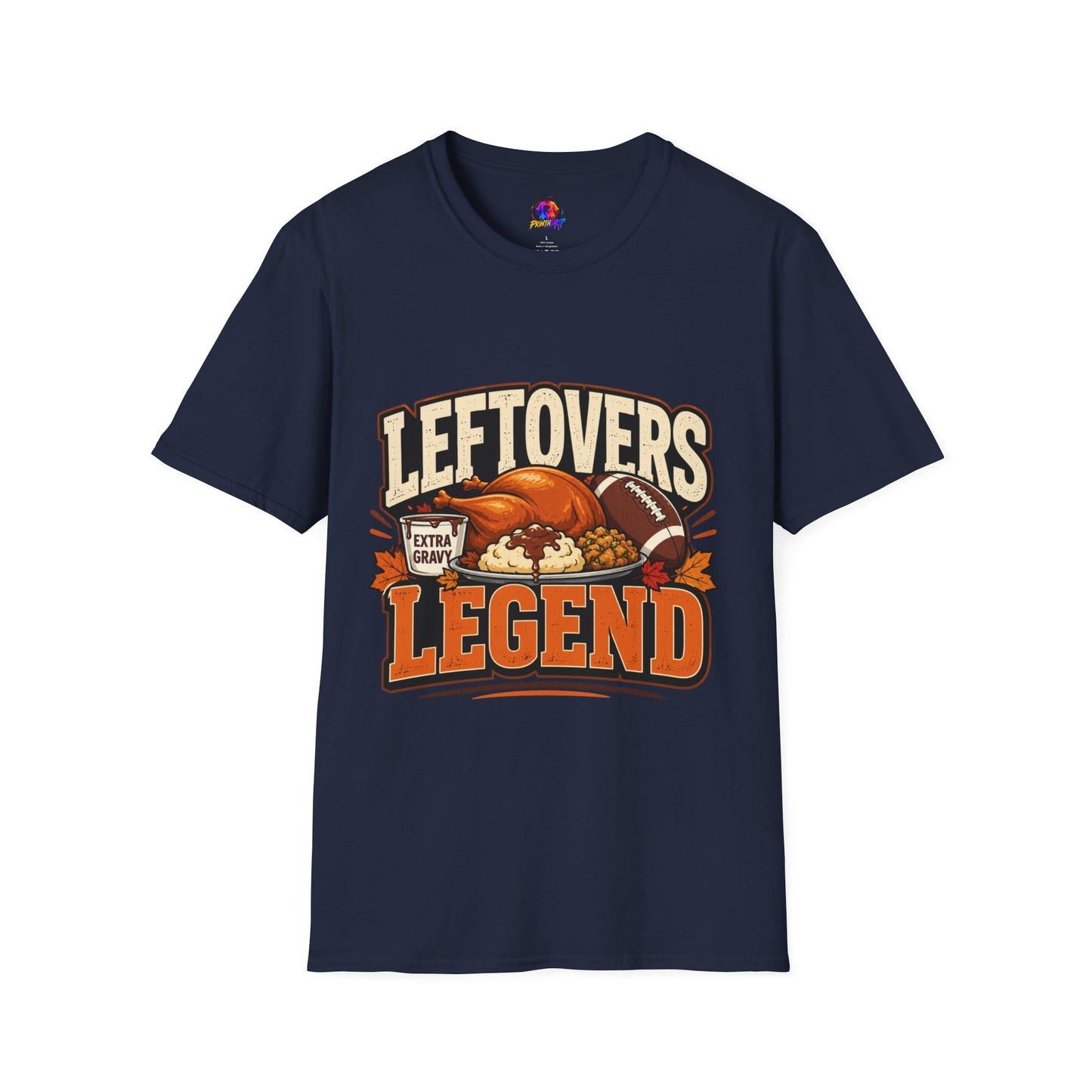 Leftovers Legend T-Shirt — Thanksgiving Football Turkey Graphic Tee