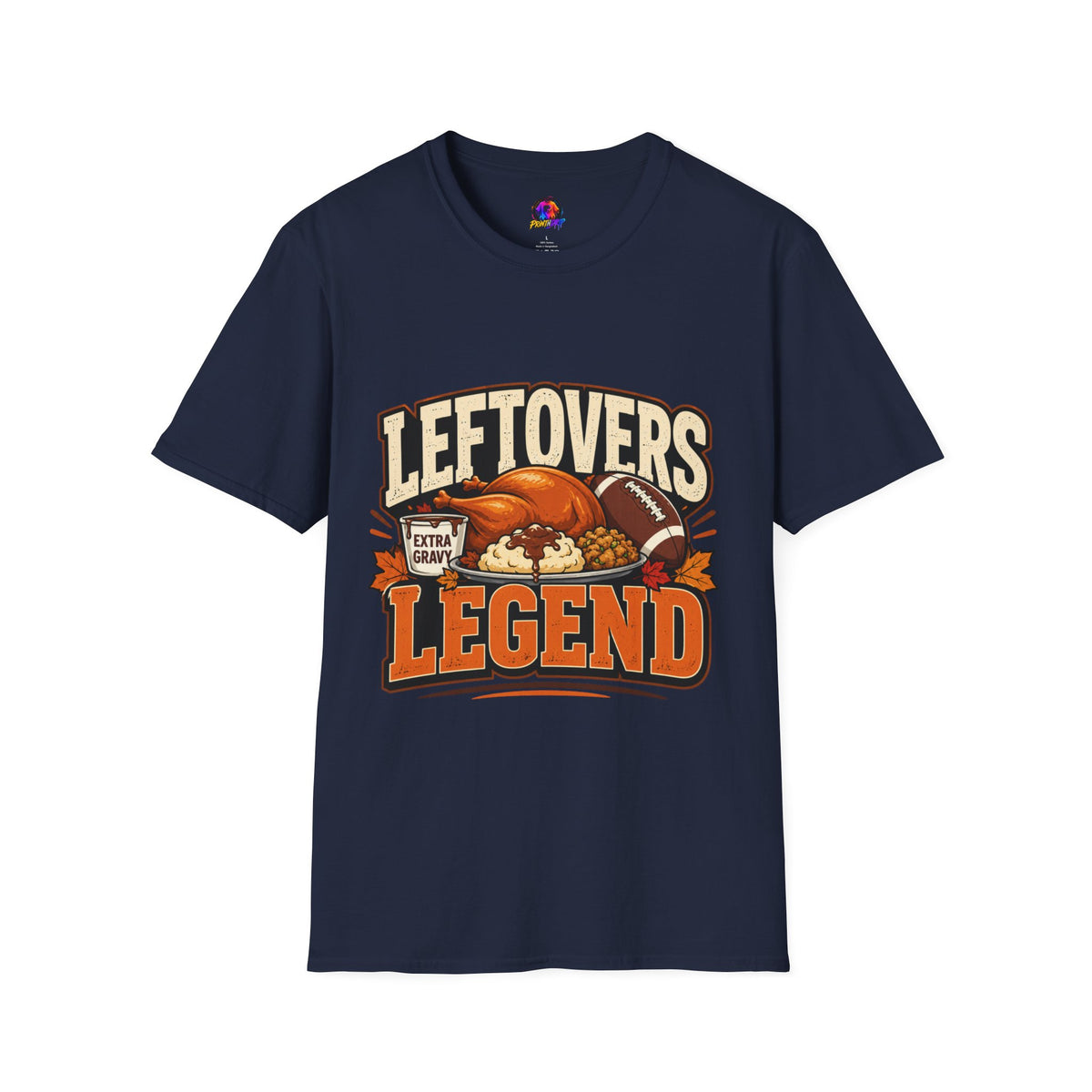 Thanksgiving T-Shirt Leftovers Legend T-Shirt — Thanksgiving Football Turkey Graphic Tee
