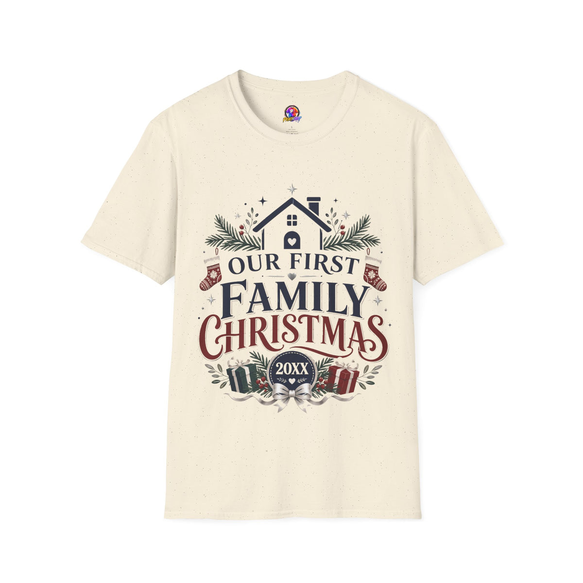 T-Shirt — Our First Family Christmas Personalized Tee