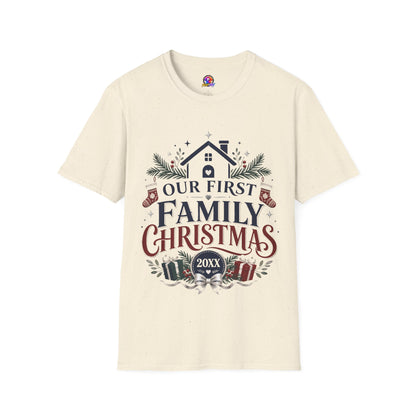 T-Shirt — Our First Family Christmas Personalized Tee