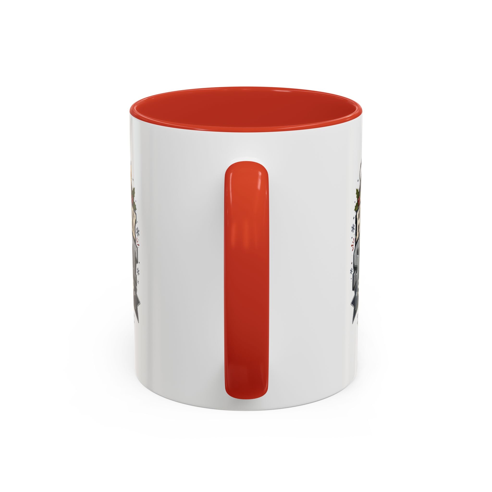 Modern Day Christmas Holiday Shift Survivor Accent Coffee Mug – Nurse & Healthcare Worker Gift
