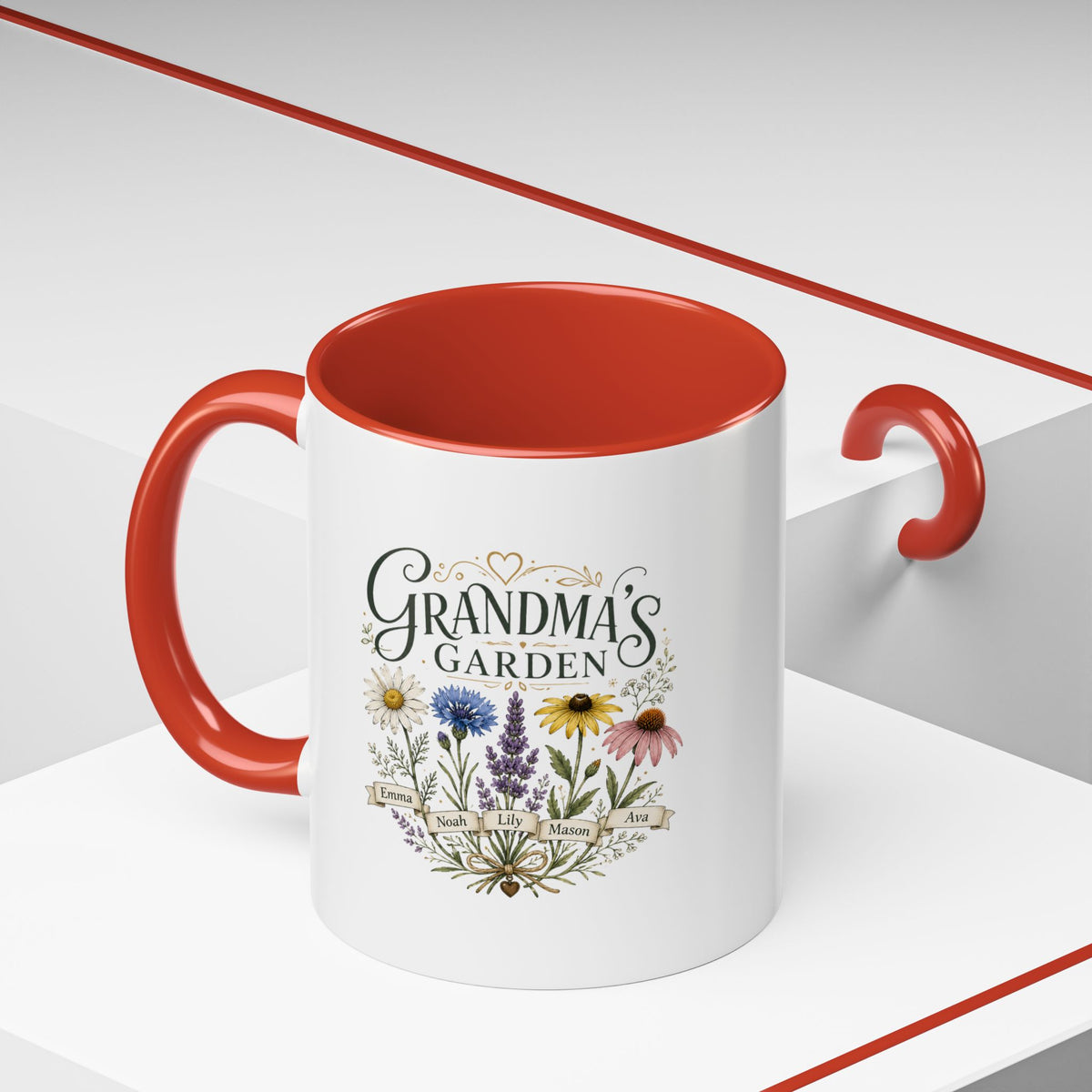 Milo Bailey Dog Dad Mom Grandma's Garden Floral Coffee Mug – Personalized  Accent Mug