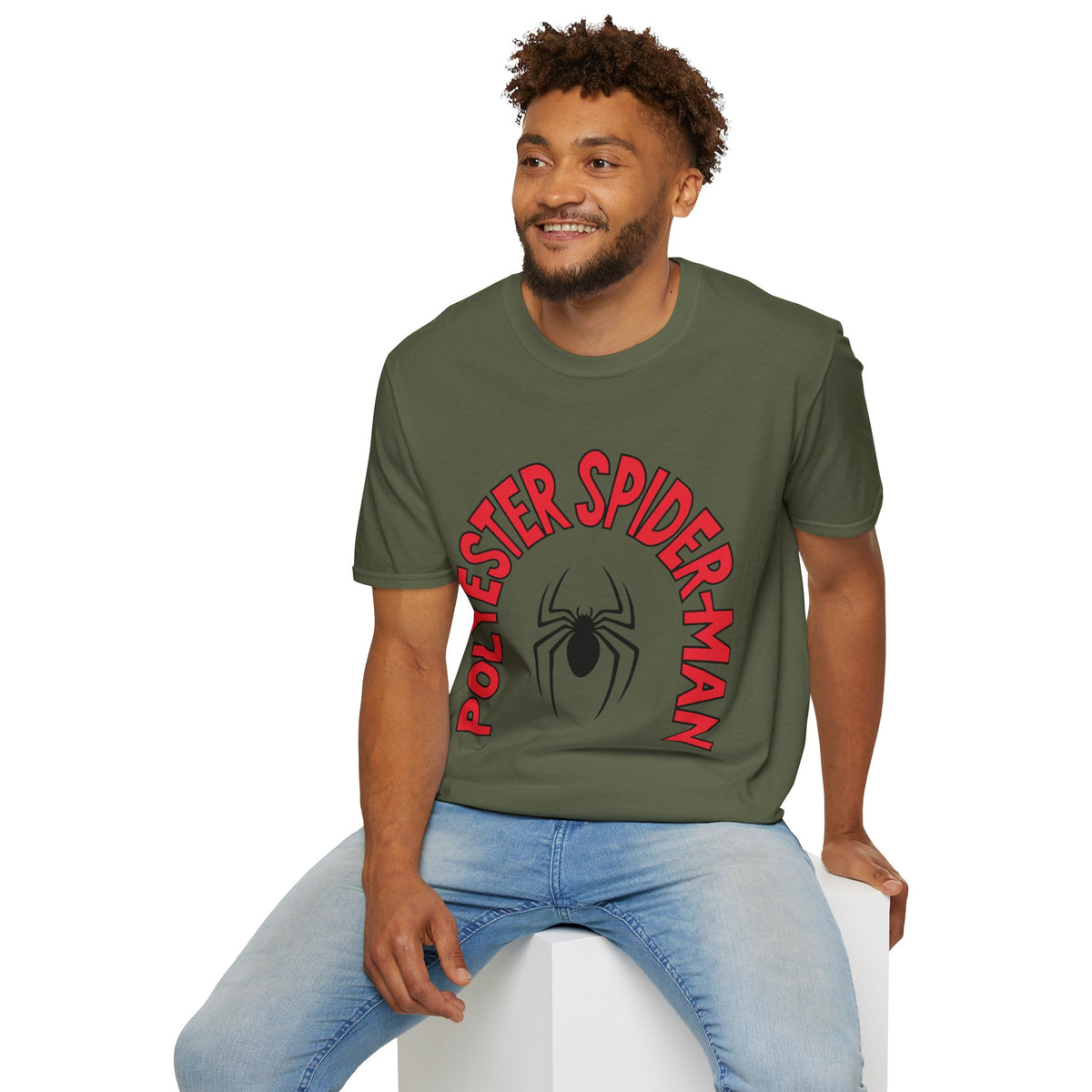 Spider Graphic T-Shirt — "Polyester Spiderman" Retro Spider Logo Tee - Trending Now - August 2026