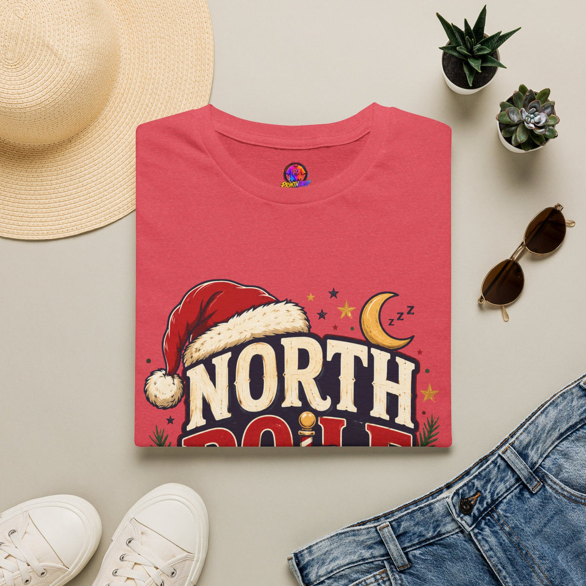 North Pole Nap Team T-Shirt — Funny Christmas Sleepy Holiday Tee