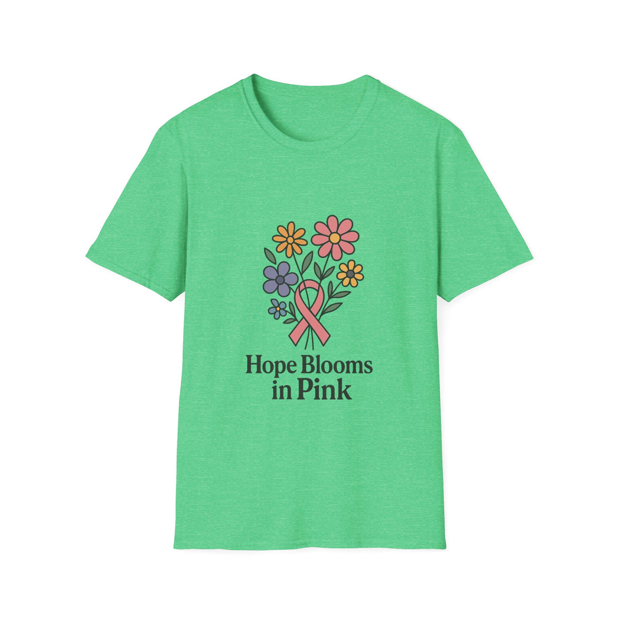 Hope Blooms in Pink Floral Awareness T-Shirt - Trending Now - October 2026