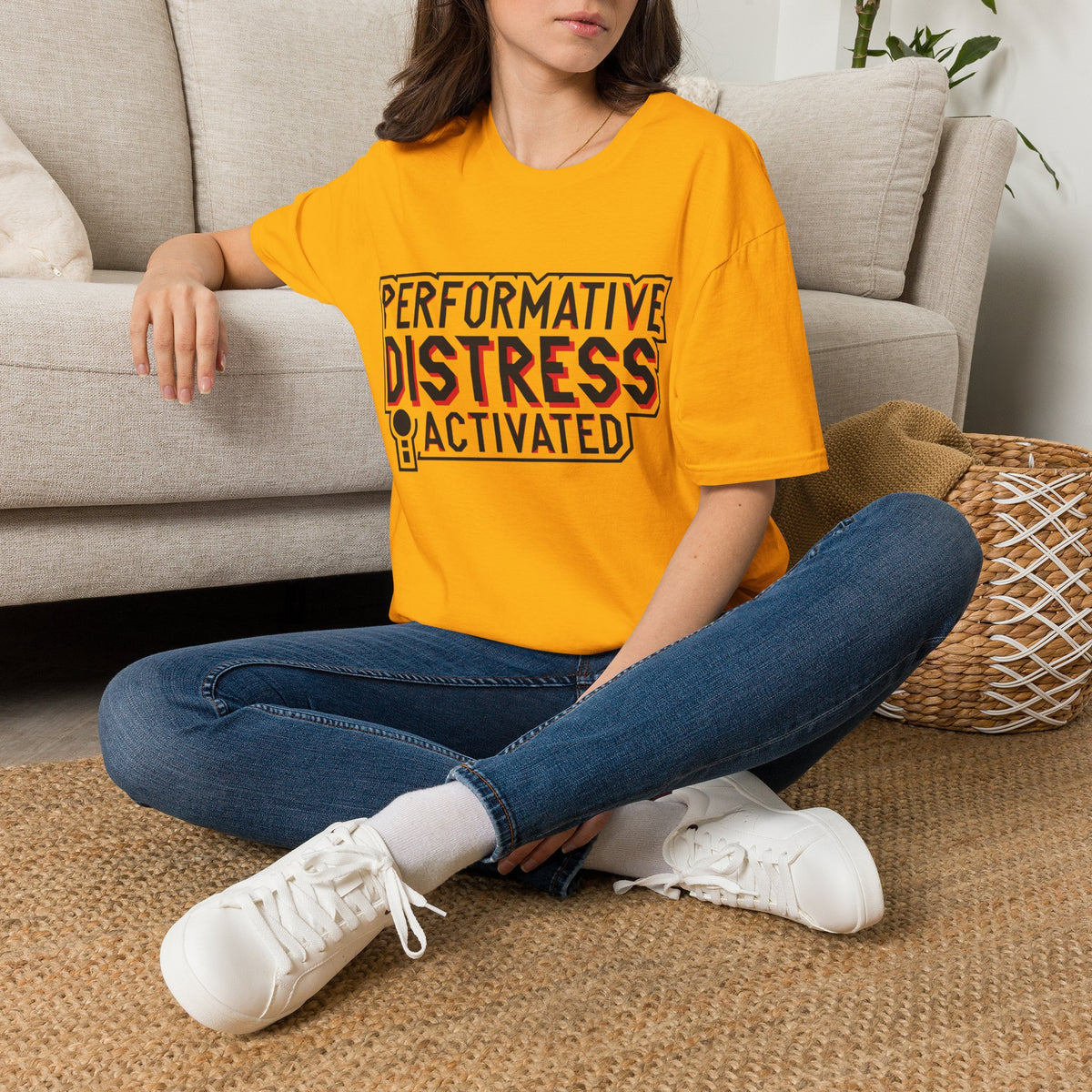 Performative Distress Activated T-Shirt - Trending Now - August 2026