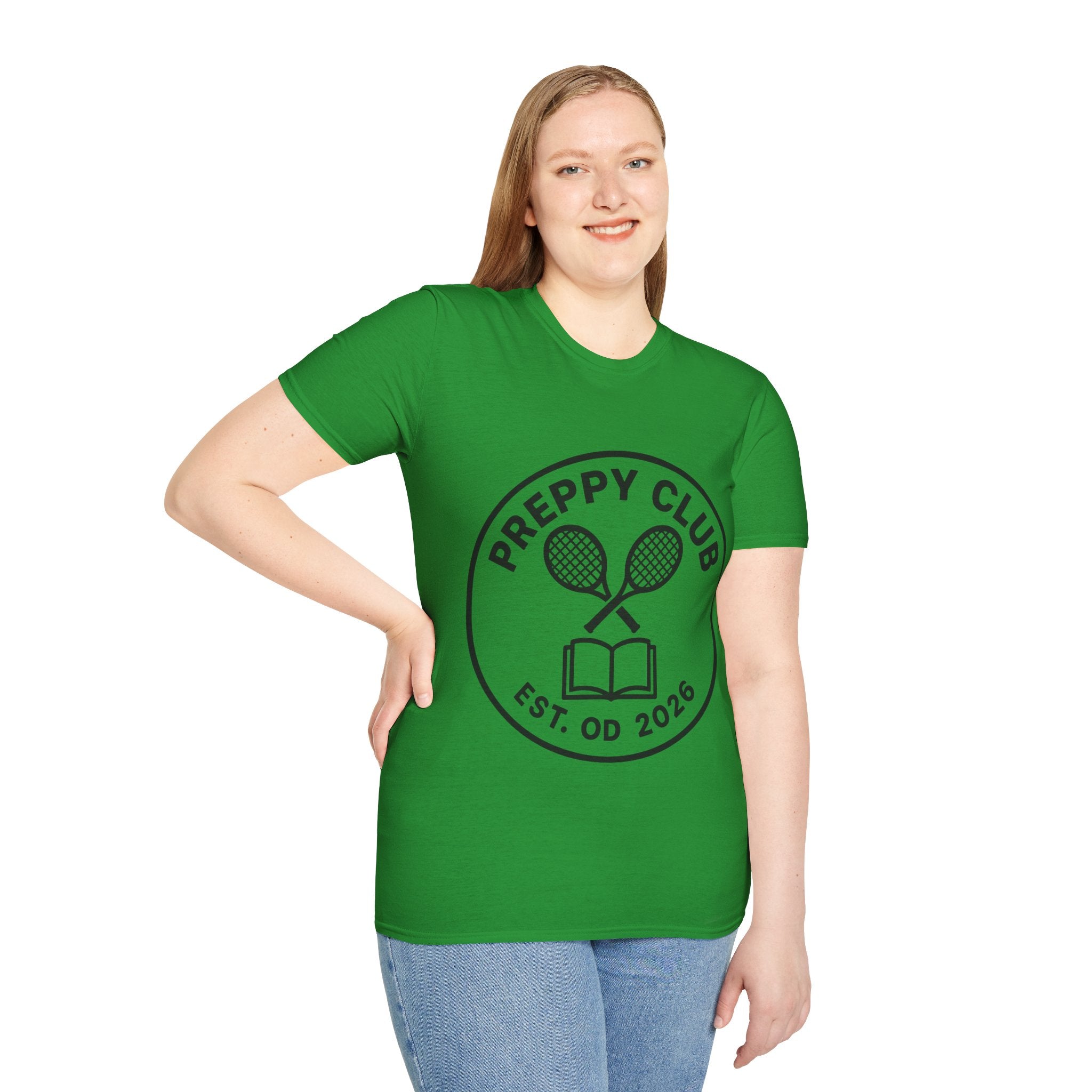 Preppy Club Tennis T‑Shirt — 'Preppy Club' Logo Tee (Est. 2026) - Trending Now - August 2026 Trends - Everyday Sporty T-shirt